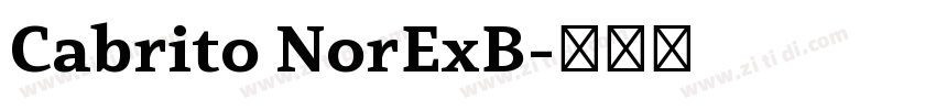 Cabrito NorExB字体转换 Cabrito NorExB字体转换